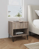 DUMBO 1.0 Nightstand in Rustic Grey - Ornate Home