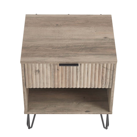 DUMBO 1.0 Nightstand in Rustic Grey - Ornate Home