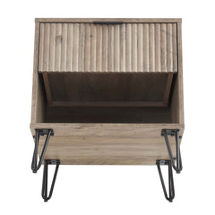DUMBO 1.0 Nightstand in Rustic Grey - Ornate Home