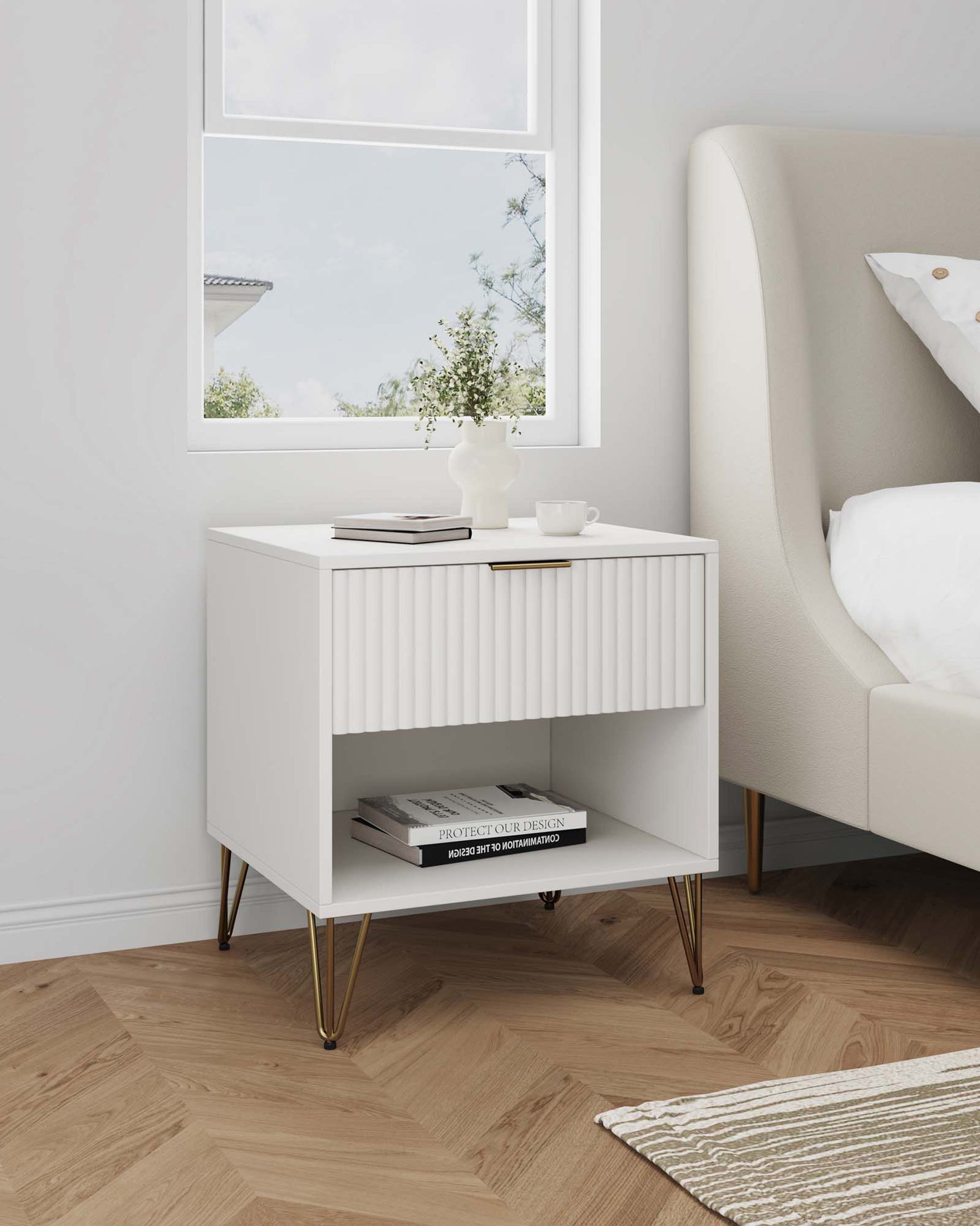 DUMBO 1.0 Nightstand in White - Ornate Home