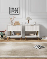 DUMBO 1.0 Nightstand in White (set of 2) - Ornate Home