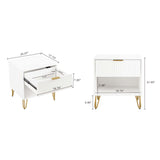 DUMBO 1.0 Nightstand in White (set of 2) - Ornate Home