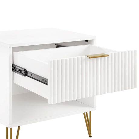 DUMBO 1.0 Nightstand in White (set of 2) - Ornate Home