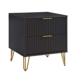 DUMBO 2.0 Nightstand in Black (set of 2) - Ornate Home