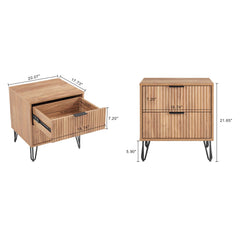 DUMBO 2.0 Nightstand in Golden Brown - Ornate Home
