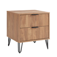 DUMBO 2.0 Nightstand in Golden Brown (set of 2) - Ornate Home