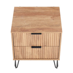 DUMBO 2.0 Nightstand in Golden Brown (set of 2) - Ornate Home