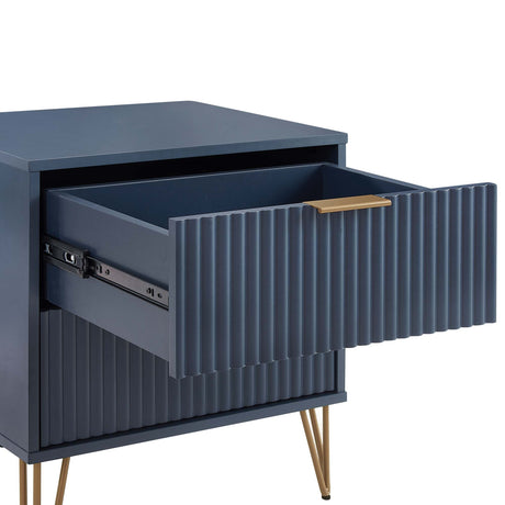 DUMBO 2.0 Nightstand in Midnight Blue (set of 2) - Ornate Home