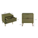 DUMBO 2.0 Nightstand in Olive Green - Ornate Home