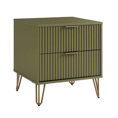 DUMBO 2.0 Nightstand in Olive Green (set of 2) - Ornate Home