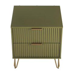 DUMBO 2.0 Nightstand in Olive Green (set of 2) - Ornate Home