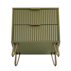 DUMBO 2.0 Nightstand in Olive Green (set of 2) - Ornate Home