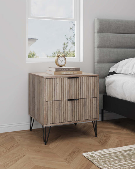 DUMBO 2.0 Nightstand in Rustic Grey - Ornate Home
