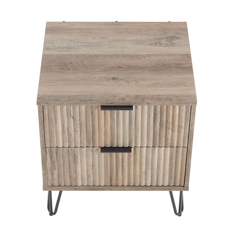 DUMBO 2.0 Nightstand in Rustic Grey - Ornate Home