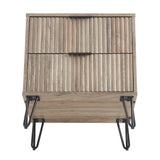 DUMBO 2.0 Nightstand in Rustic Grey - Ornate Home