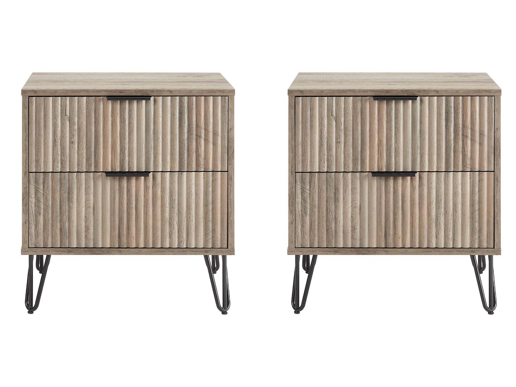 DUMBO 2.0 Nightstand in Rustic Grey (set of 2) - Ornate Home