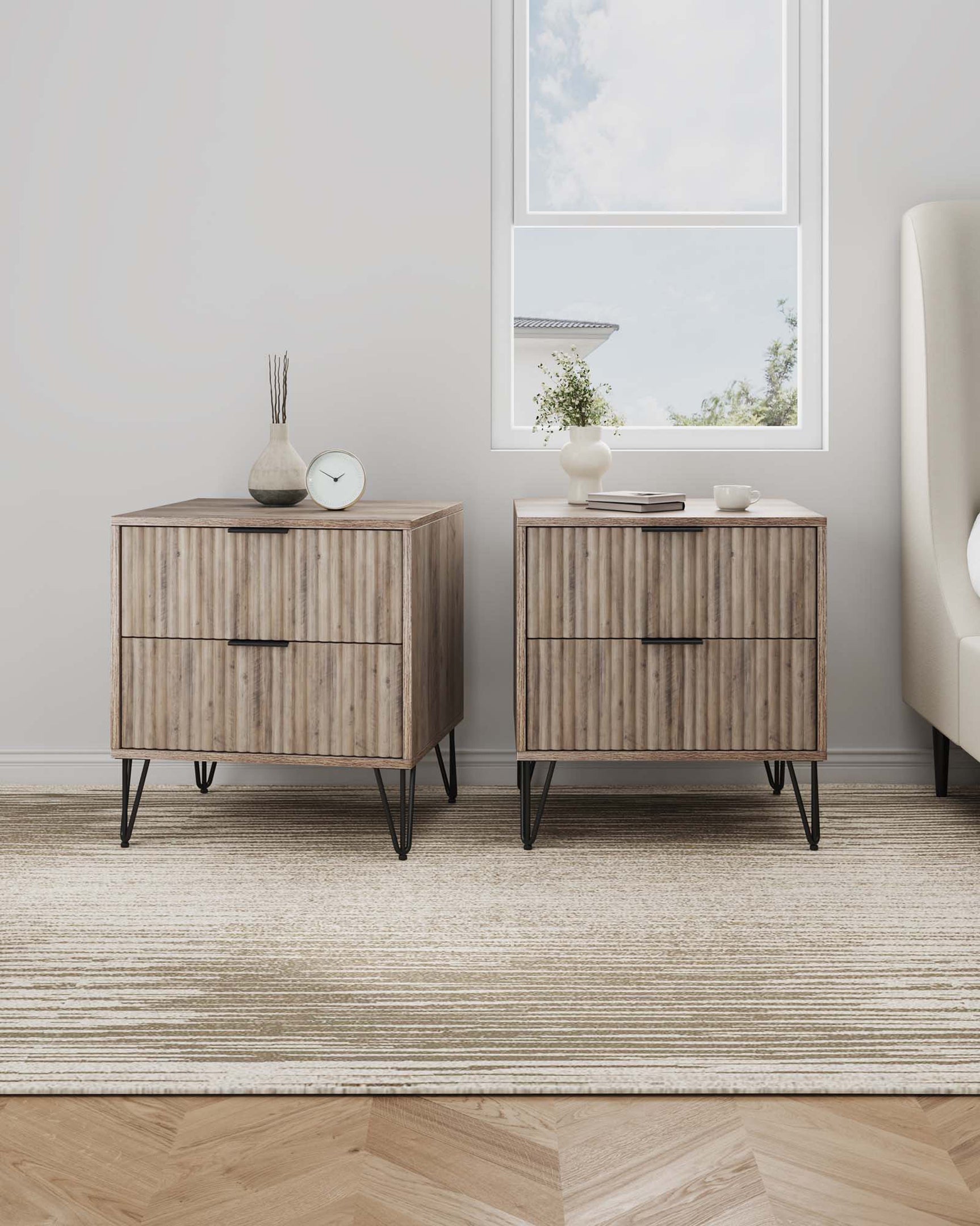 DUMBO 2.0 Nightstand in Rustic Grey (set of 2) - Ornate Home