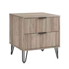 DUMBO 2.0 Nightstand in Rustic Grey (set of 2) - Ornate Home