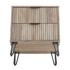 DUMBO 2.0 Nightstand in Rustic Grey (set of 2) - Ornate Home