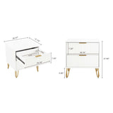 DUMBO 2.0 Nightstand in White - Ornate Home