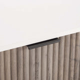 DUMBO 2.0 Nightstand in White and Rustic Grey - Ornate Home