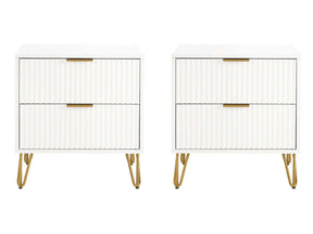 DUMBO 2.0 Nightstand in White (set of 2) - Ornate Home
