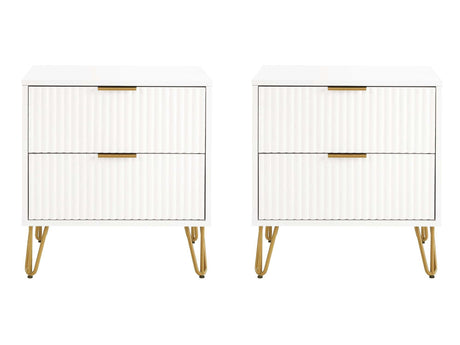 DUMBO 2.0 Nightstand in White (set of 2) - Ornate Home