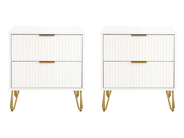 DUMBO 2.0 Nightstand in White (set of 2) - Ornate Home