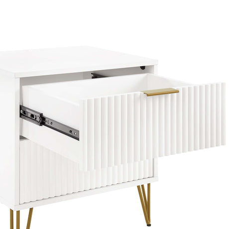 DUMBO 2.0 Nightstand in White (set of 2) - Ornate Home