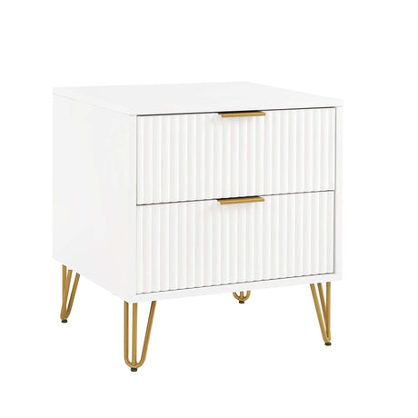 DUMBO 2.0 Nightstand in White (set of 2) - Ornate Home