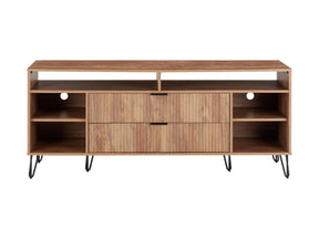 DUMBO 63" TV Stand in Golden Brown - Ornate Home