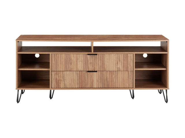 DUMBO 63" TV Stand in Golden Brown - Ornate Home