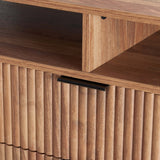 DUMBO 63" TV Stand in Golden Brown - Ornate Home