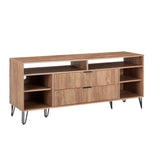 DUMBO 63" TV Stand in Golden Brown - Ornate Home