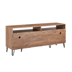 DUMBO 63" TV Stand in Golden Brown - Ornate Home