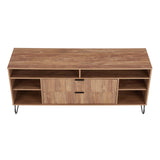 DUMBO 63" TV Stand in Golden Brown - Ornate Home
