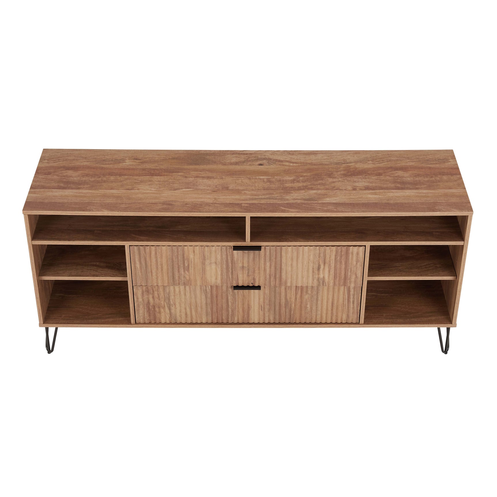 DUMBO 63" TV Stand in Golden Brown - Ornate Home