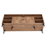 DUMBO 63" TV Stand in Golden Brown - Ornate Home