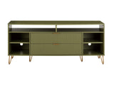 DUMBO 63" TV Stand in Olive Green - Ornate Home