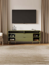 DUMBO 63" TV Stand in Olive Green - Ornate Home