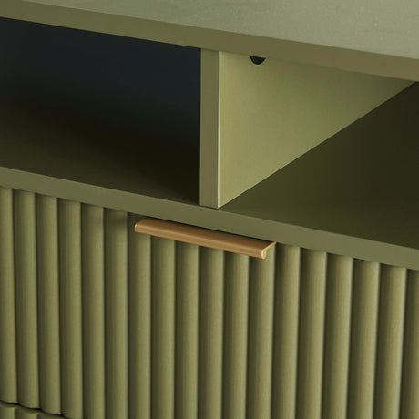 DUMBO 63" TV Stand in Olive Green - Ornate Home