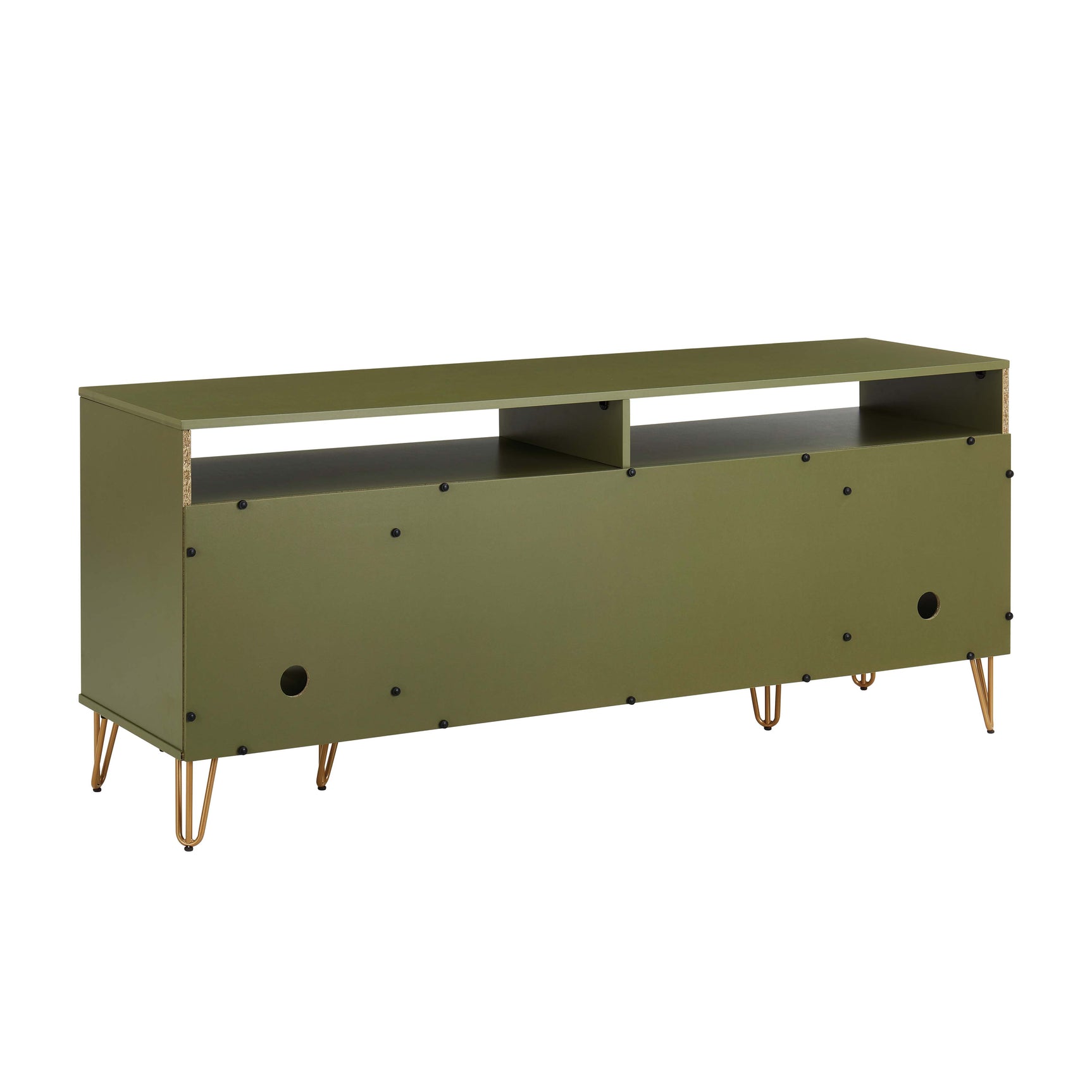 DUMBO 63" TV Stand in Olive Green - Ornate Home