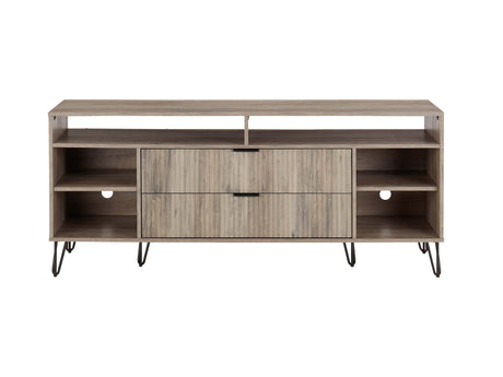 DUMBO 63" TV Stand in Rustic Grey - Ornate Home