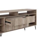 DUMBO 63" TV Stand in Rustic Grey - Ornate Home