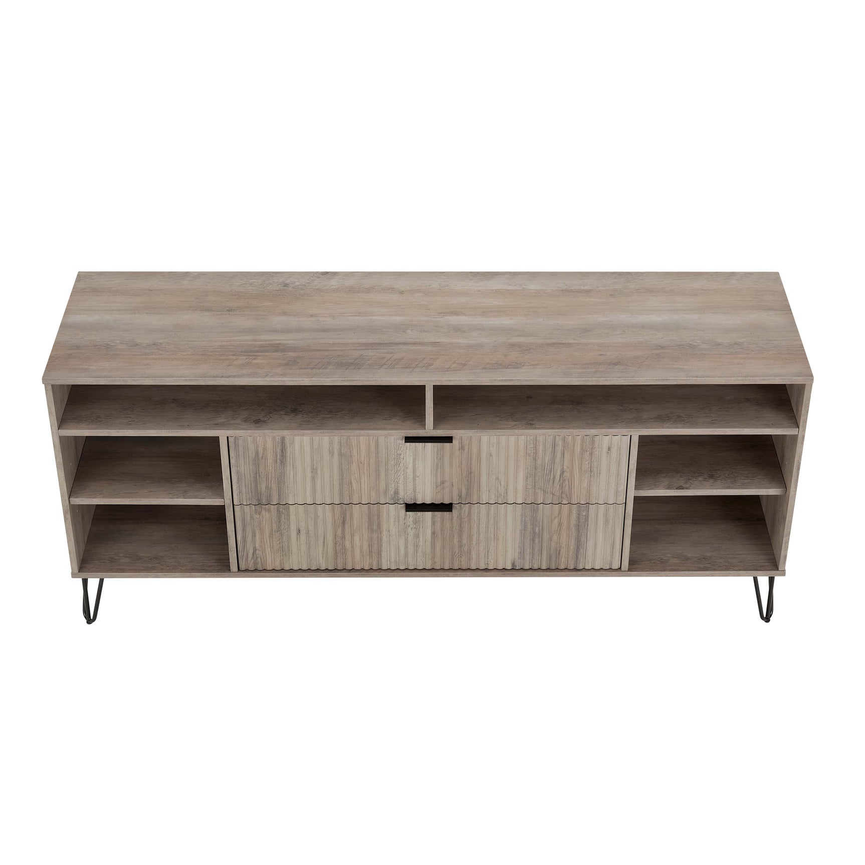 DUMBO 63" TV Stand in Rustic Grey - Ornate Home