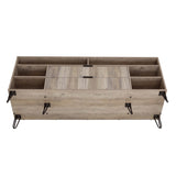 DUMBO 63" TV Stand in Rustic Grey - Ornate Home