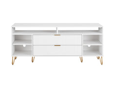 DUMBO 63" TV Stand in White - Ornate Home