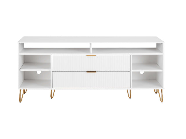 DUMBO 63" TV Stand in White - Ornate Home