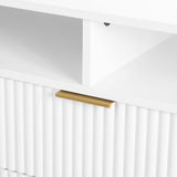 DUMBO 63" TV Stand in White - Ornate Home