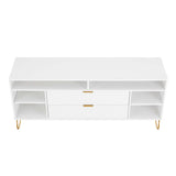 DUMBO 63" TV Stand in White - Ornate Home